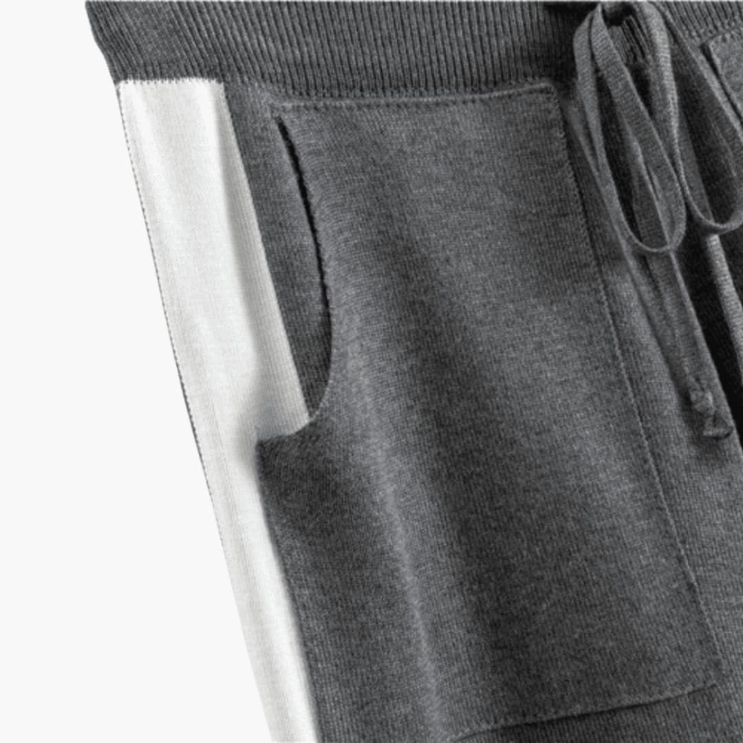 Stella | Modern Contrast Trim Knit Set