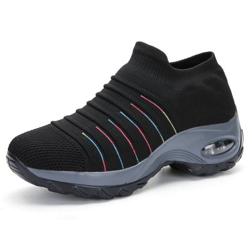 Lunessa | Women's Orthopedic Memory Foam Slip-On Sneakers