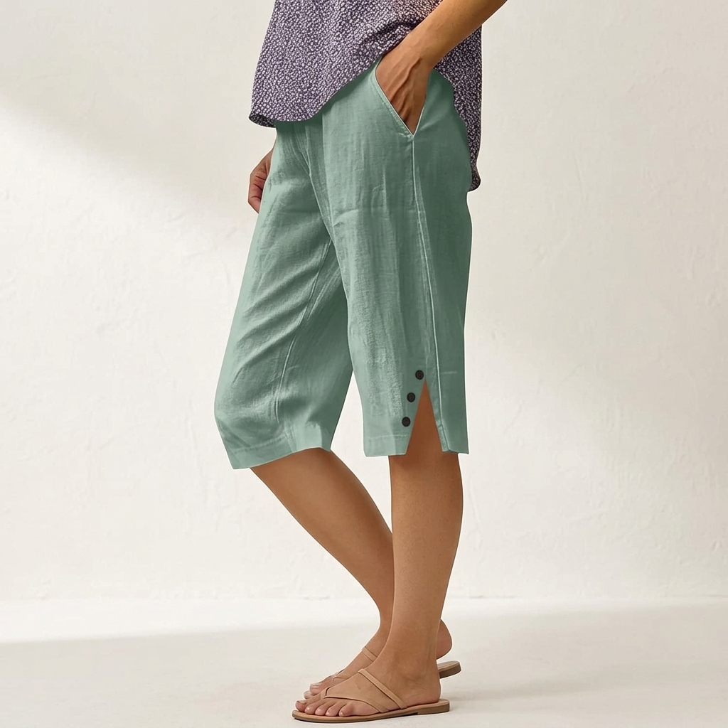 Harlow | Effortless Comfort Relaxed Knee Shorts