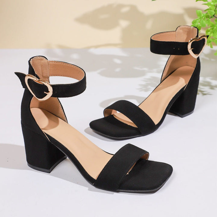 Adele | Elegant Adjustable Style Block Heel Sandals