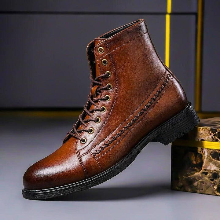 Rowan | Vintage Style Leather Boots