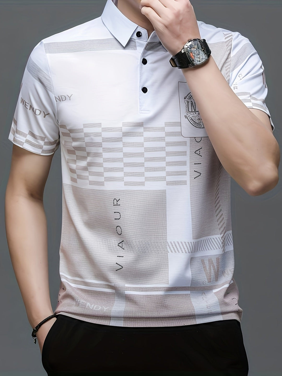 Marcus | Modern Colorblock Tailored Polo Shirt