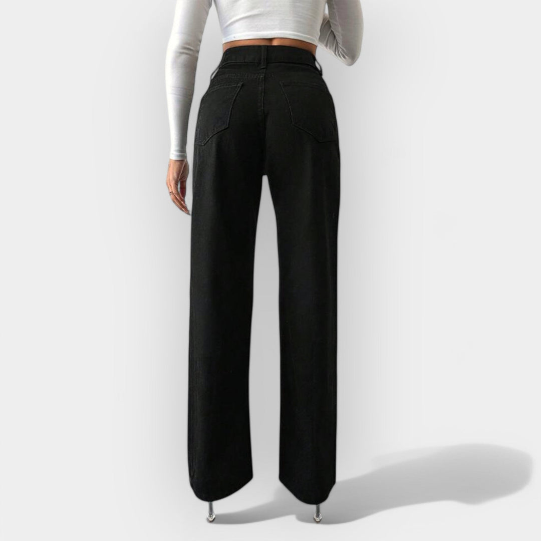 Wide Leg High Waisted Jeans