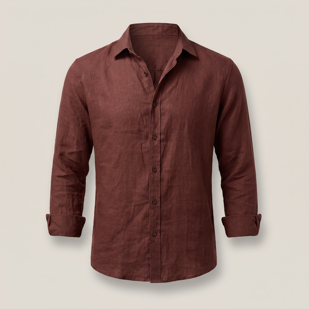 Aiden | Comfortable Long Sleeve Linen Shirt