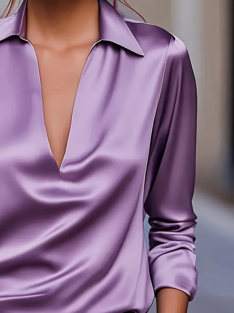 Eva™ | Premium V-Neck Blouse