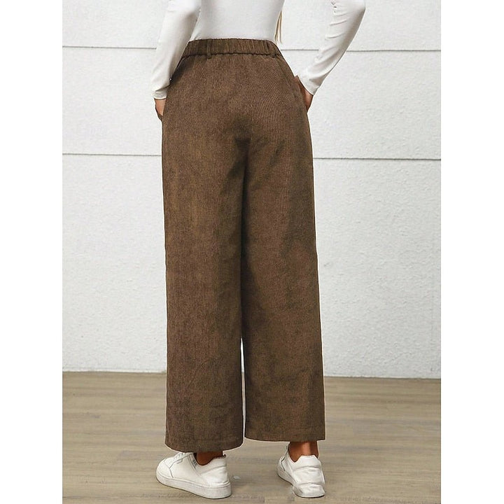 Aura | Elegant High-Waist Wide-Leg Trousers