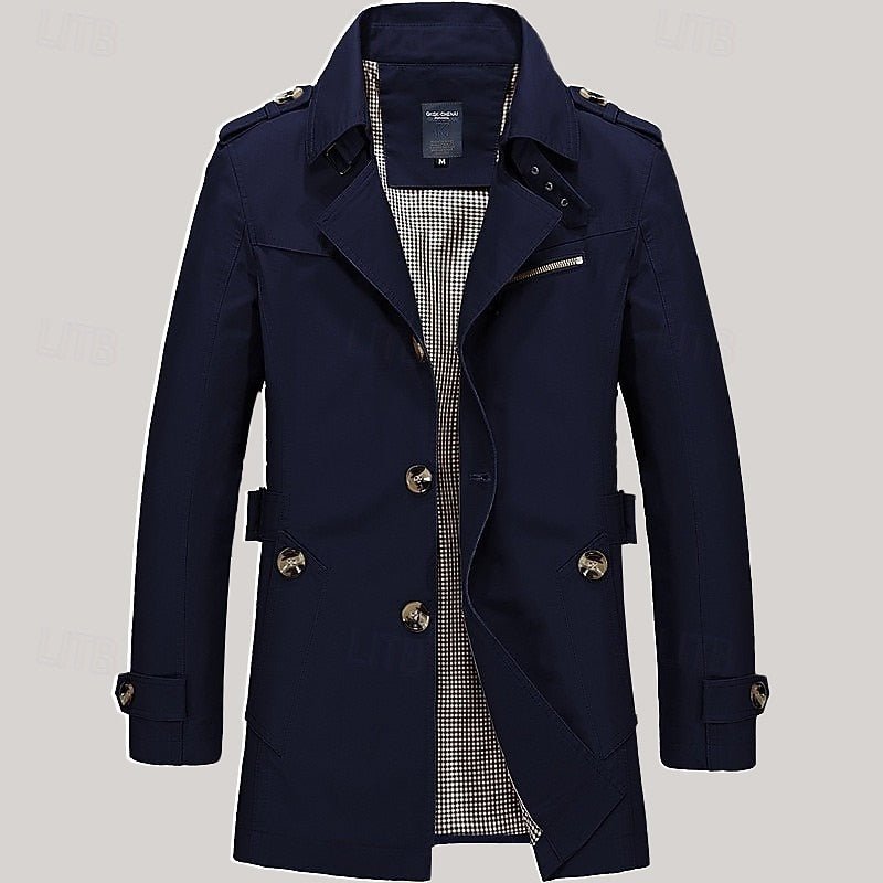 Thomas | Refined Single Breasted Trench Coat