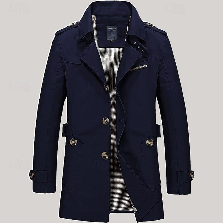 Thomas | Refined Single Breasted Trench Coat