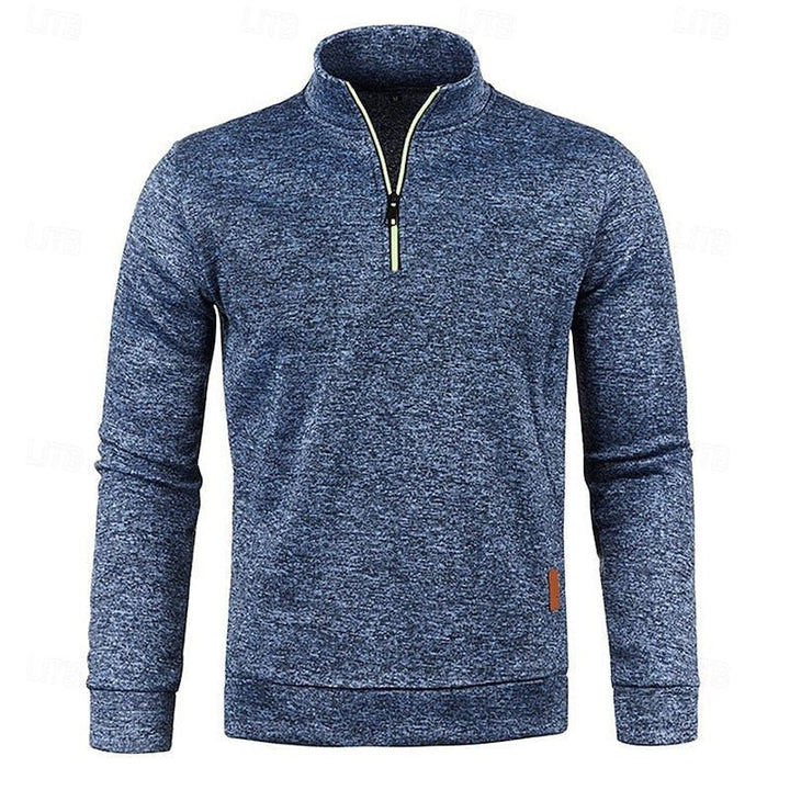 Leon | Quarter-Zip Long Sleeve Polo Shirt