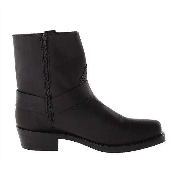 Madelyn | Women's Mid-Cut Leather Biker Boots with Harness Detail