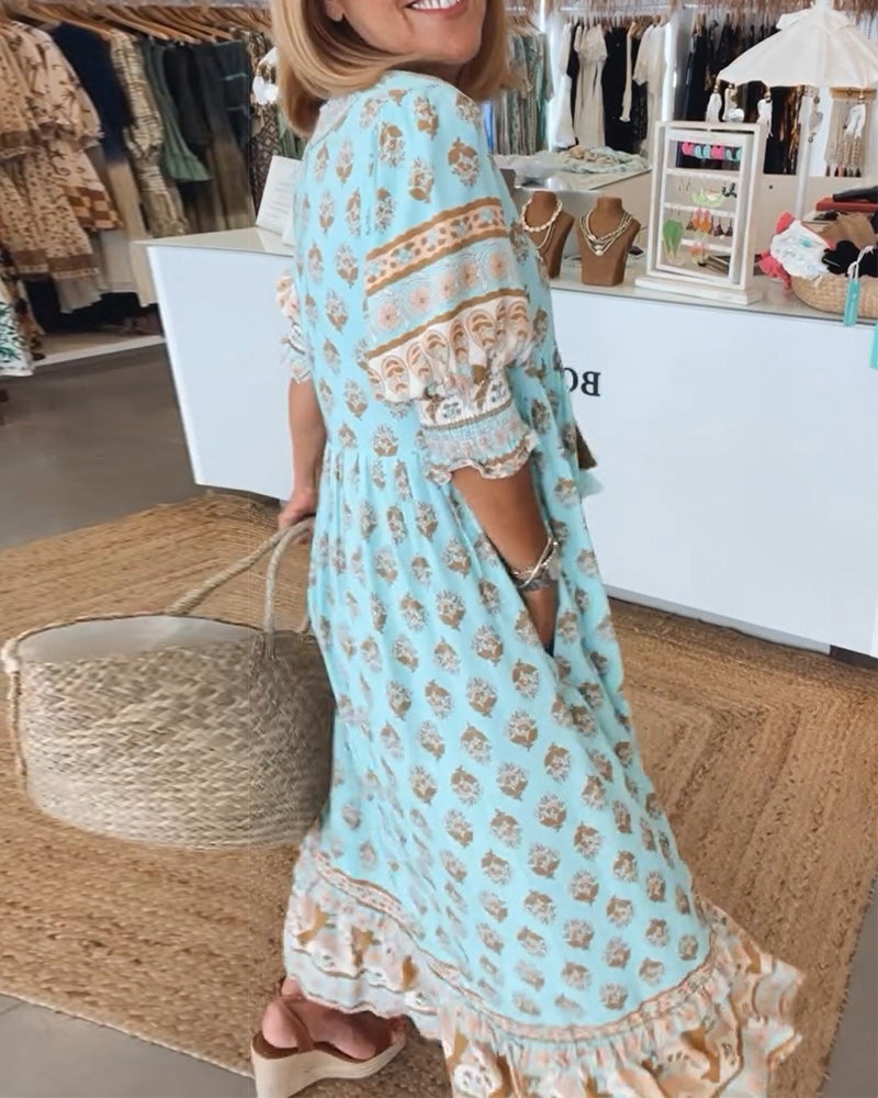 AVALISSEA – WHISPERING BOHO MIDI DRESS