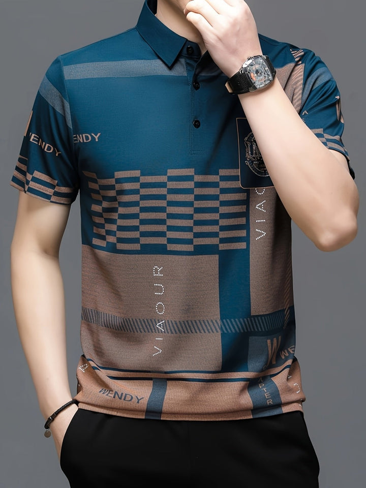 Marcus | Modern Colorblock Tailored Polo Shirt