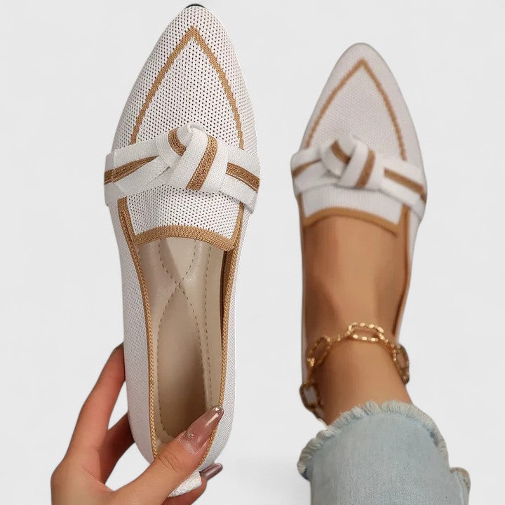 Adeline | Women's Pointed-Toe Knot Loafers