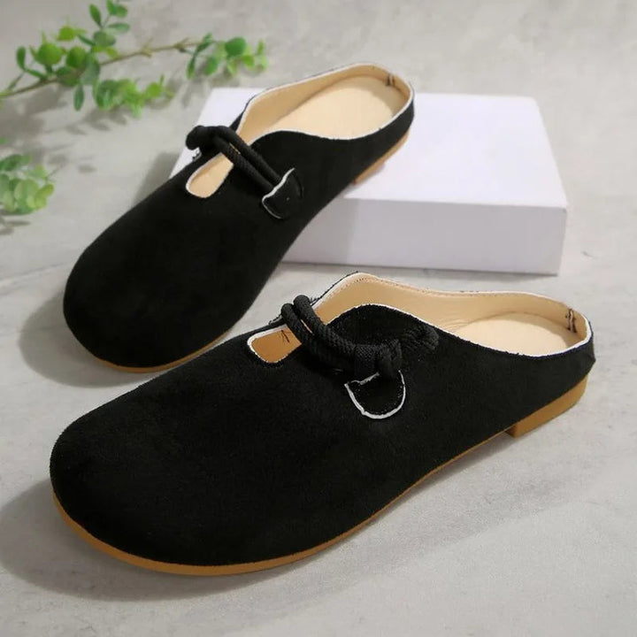 Isabella | Deep Cut Suede Round Toe Casual Loafer