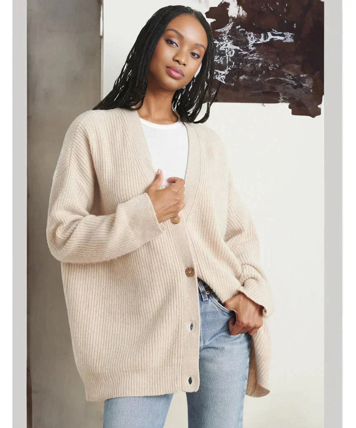 Evelyn | Women's Elegant Cashmere Cardigan Vest