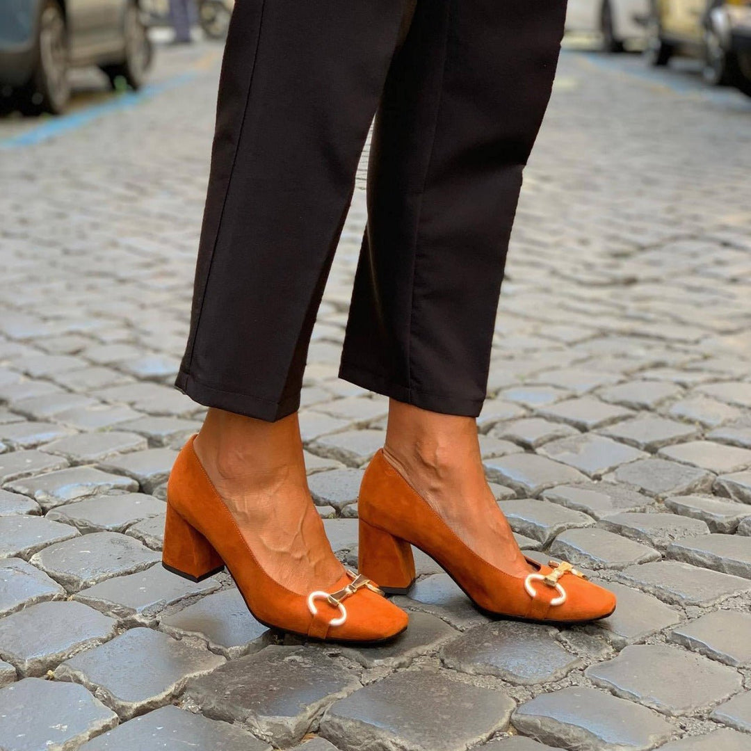 Julia | Elegant Wide-Heel Style Loafers
