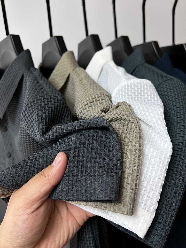 Michael | Breathable Mesh Button-Up Polo Shirt