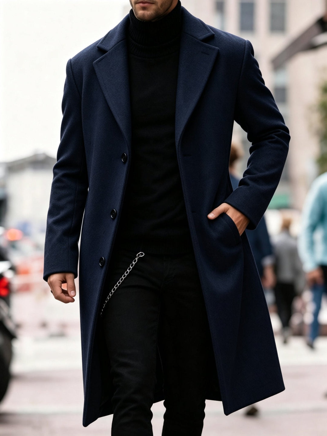 Adrian | Refined Long Trench Coat