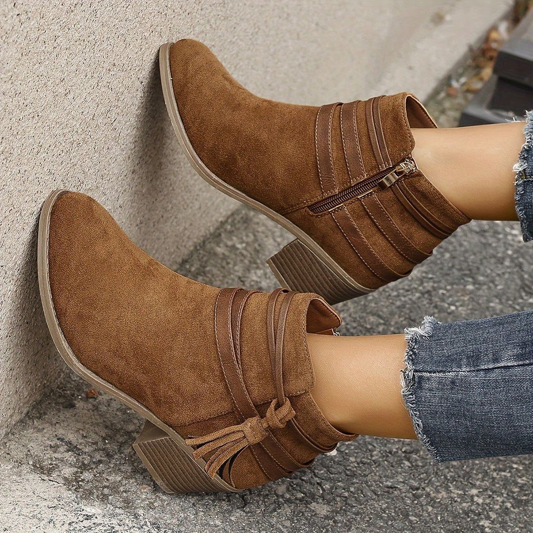 Miriam | Refined And Versatile Tassel Ankle Boots