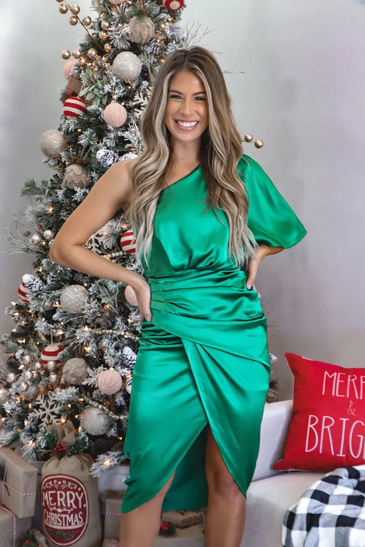 Kaelani - Chic Satin Dress