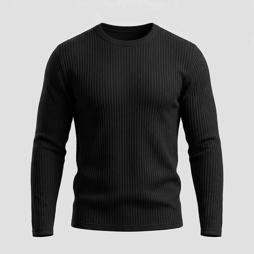 Thomas | Modern Ribbed Style Knit Sweater
