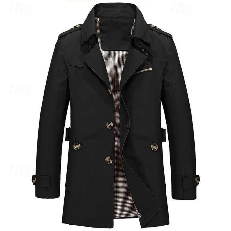 Thomas | Refined Single Breasted Trench Coat