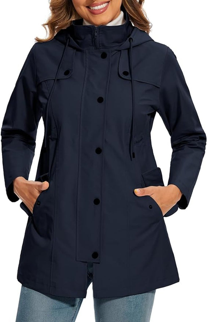 Eliza | Waterproof Hooded Rain Jacket
