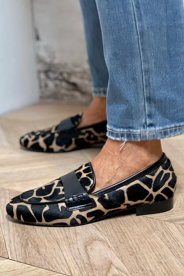 Ariana | Elegant Animal Print Loafer