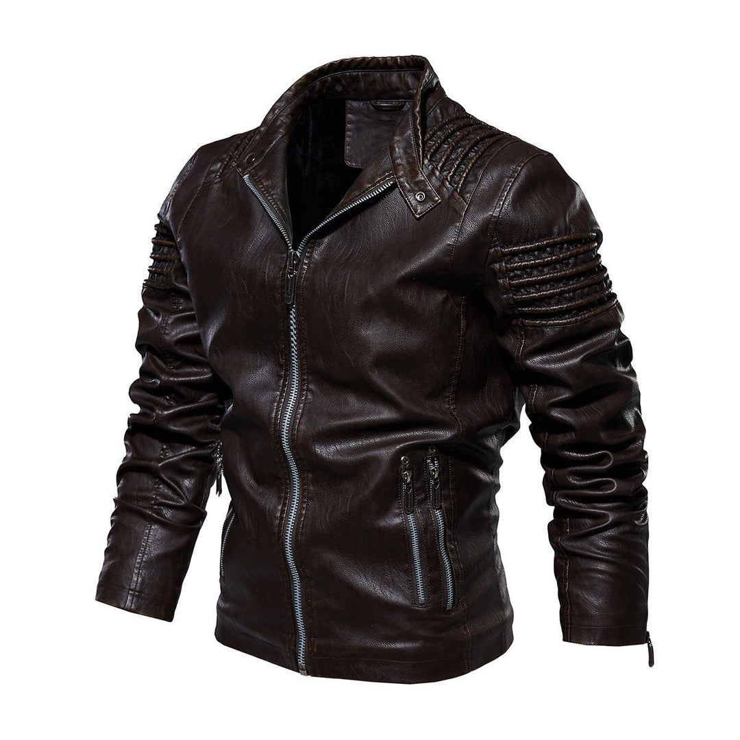 David | Modern And Structured Faux Leather Jacket