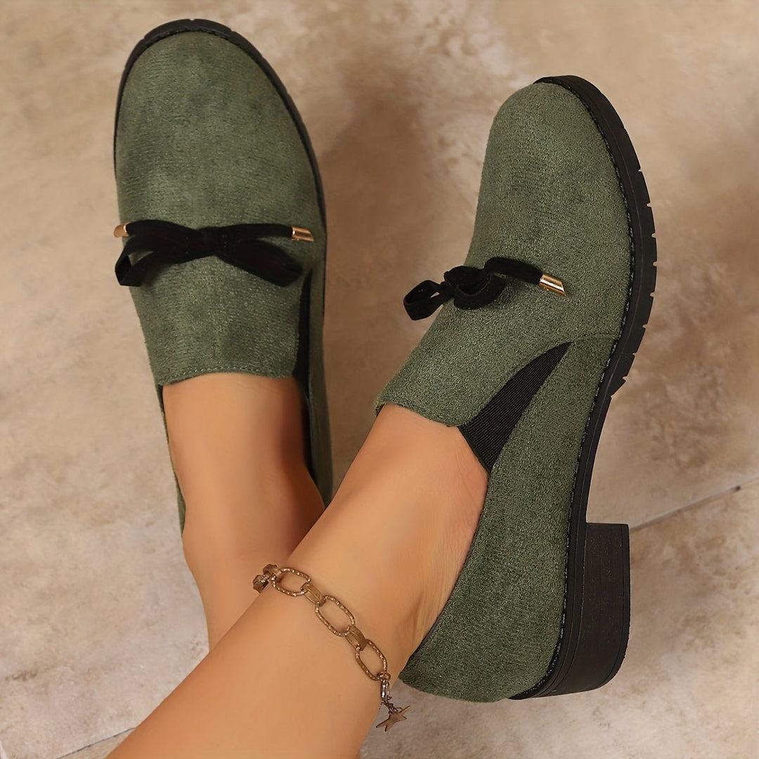 Andrea | Bow-Detail Slip-On Loafers
