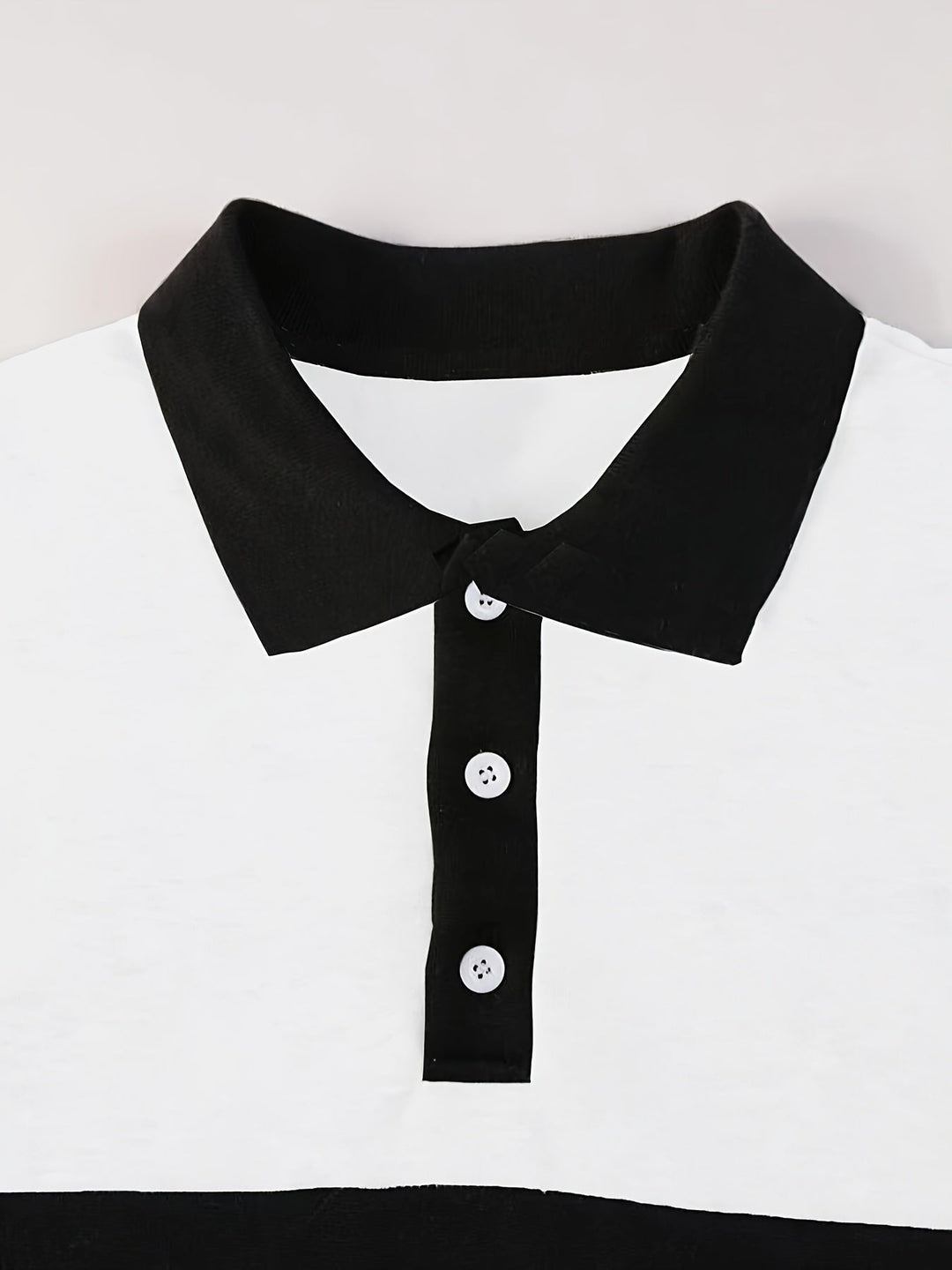 Easton | Colour-Block Long Sleeve Polo Shirt
