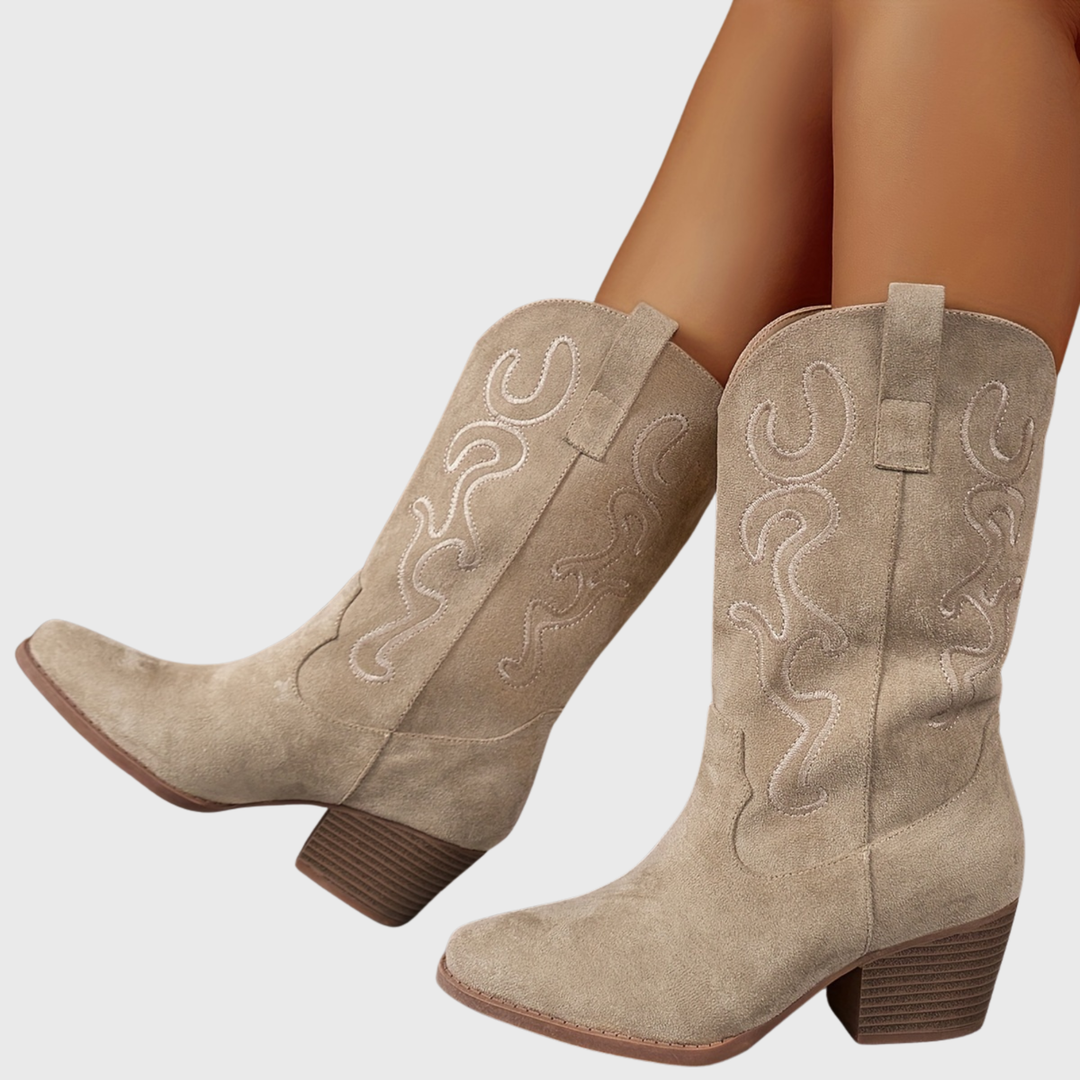 Lena | Stylish And Comfortable Wide-Calf Cowboy Boots