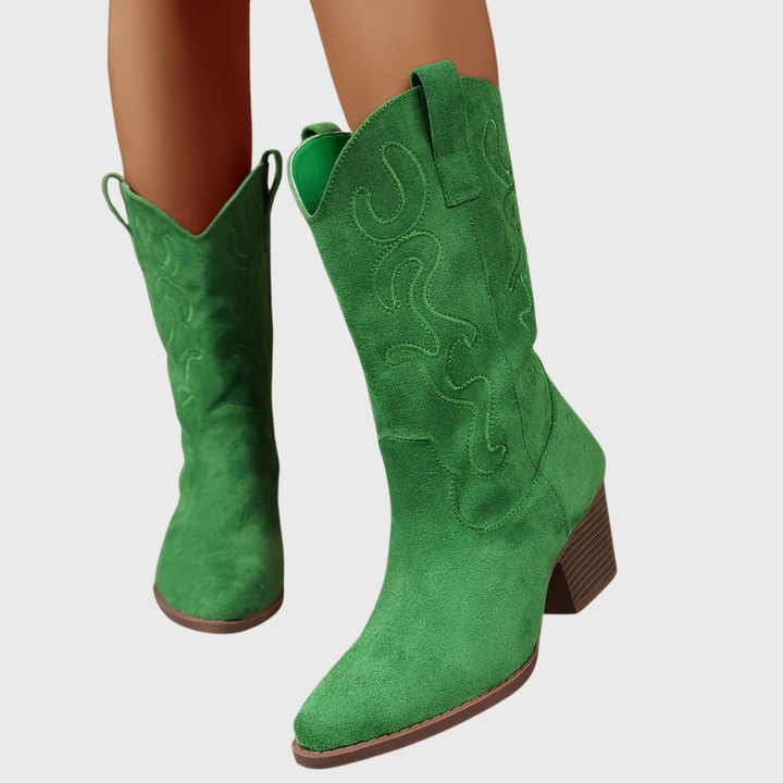 Lena | Stylish And Comfortable Wide-Calf Cowboy Boots