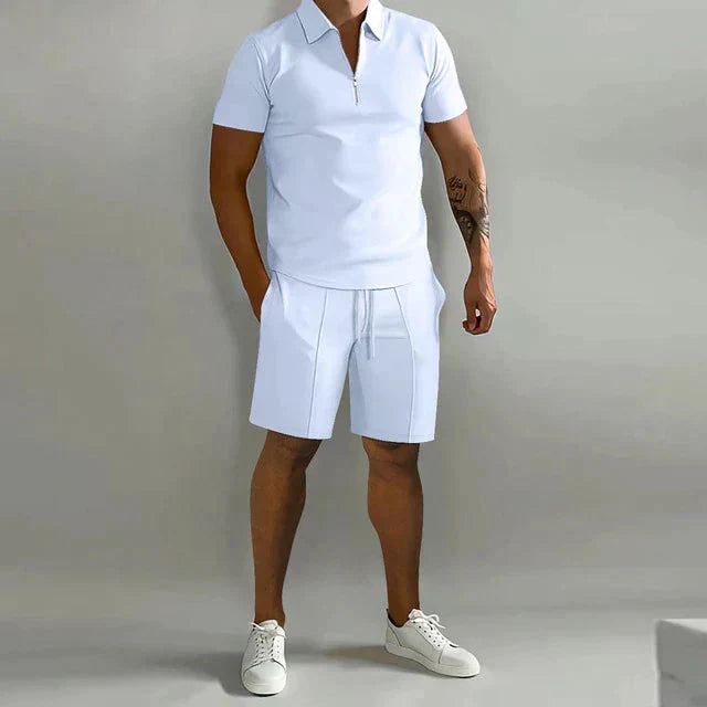 Jaxon | Refined Polo Shirts and Tailored Shorts Set