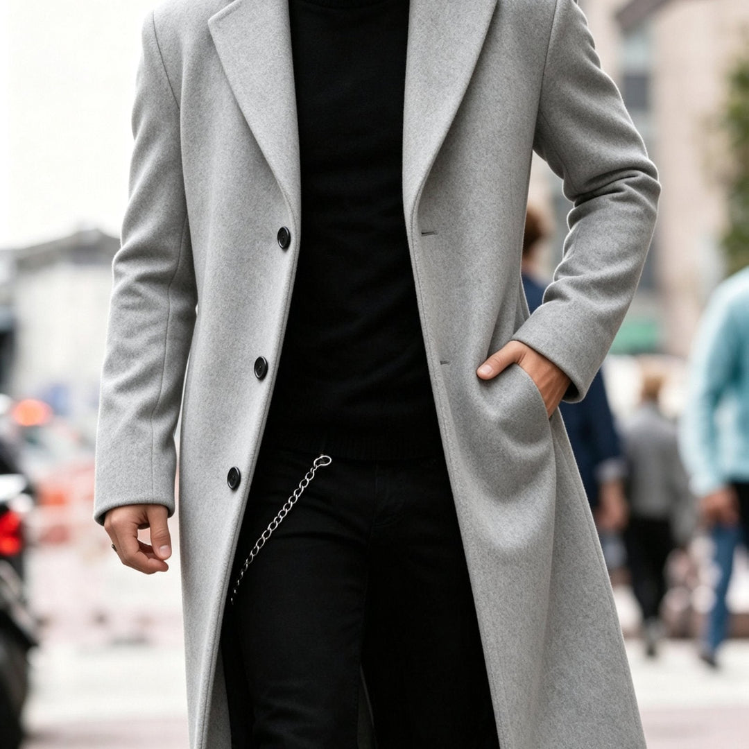 Adrian | Refined Long Trench Coat