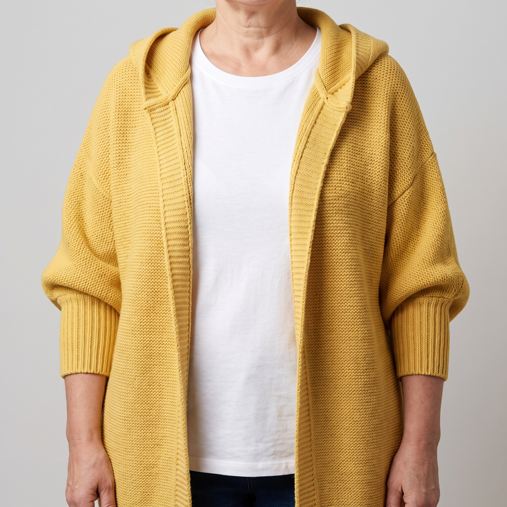 Adeline | Oversized Drape Loose Knit Cardigan
