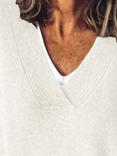 Jeanette | Women's Elegant Oversize V Neck Jumper