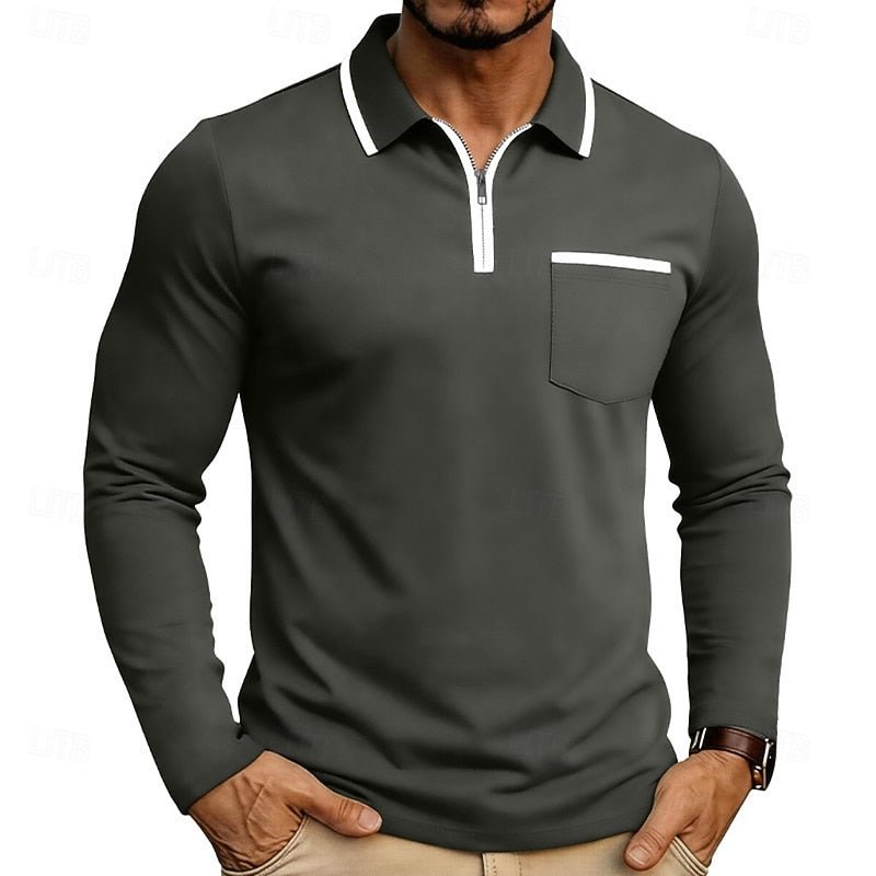 Zion | Refined Quarter-Zip Polo Shirt