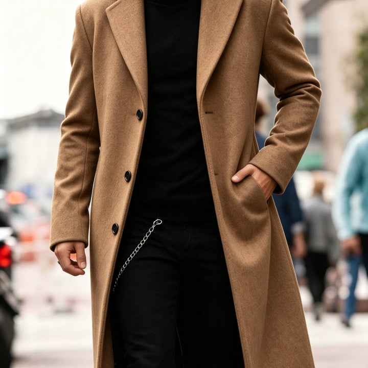 Adrian | Refined Long Trench Coat