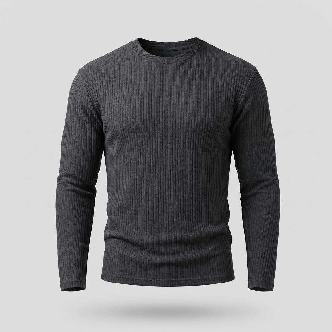 Thomas | Modern Ribbed Style Knit Sweater