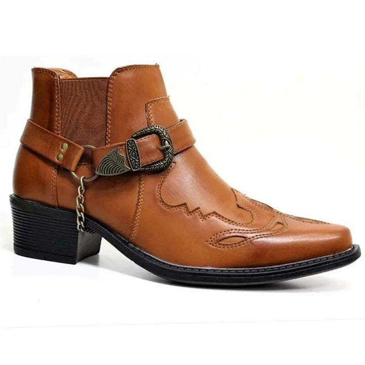 Adrian | Elegant Western Style Leather Cowboy Boots