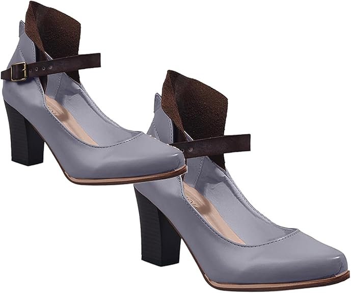 Christina | Stylish Block Heel Shoes with Adjustable Strap