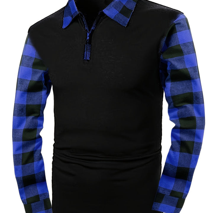 Adrian | Refined Half-Zip Contrast Lumberjack