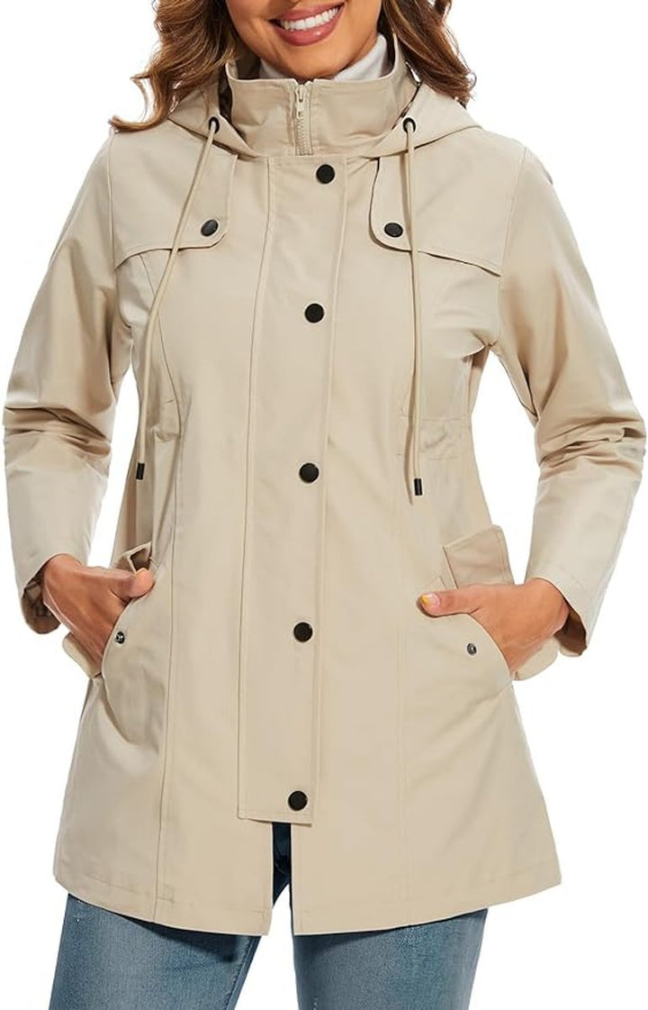 Eliza | Waterproof Hooded Rain Jacket