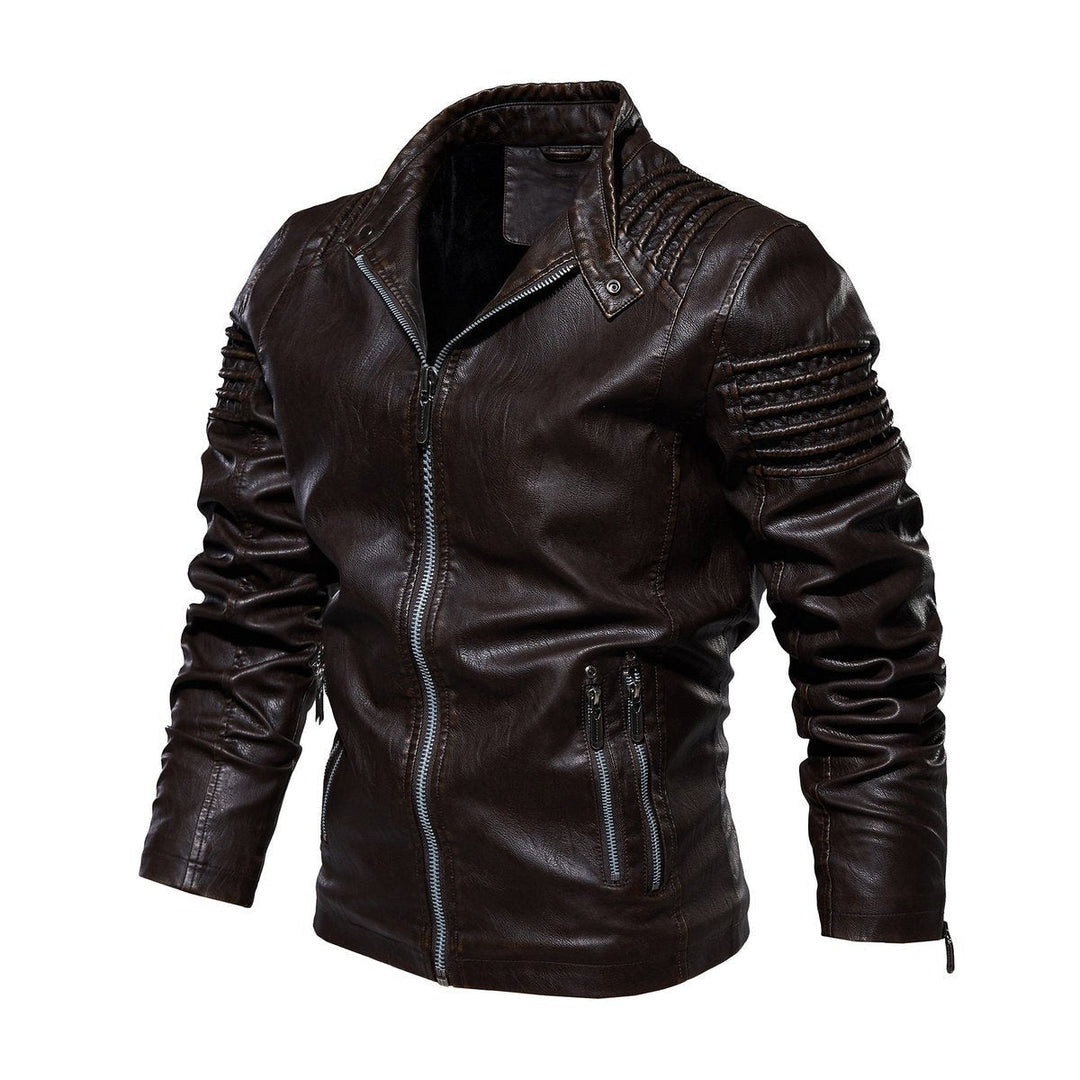 David | Modern And Structured Faux Leather Jacket