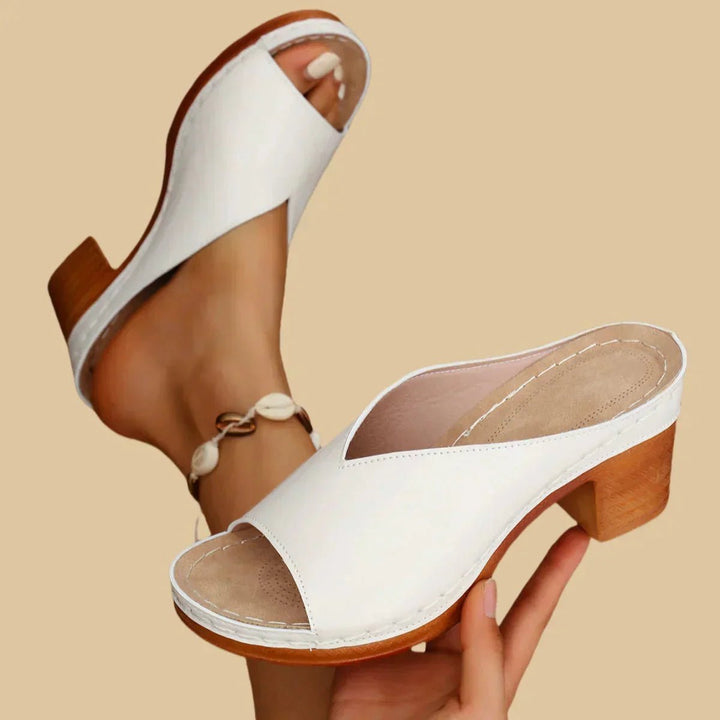 Arely | Orthopedic Slip-On Block Heel Sandals