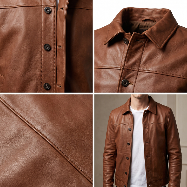 Ridge | Classic Style Leather Rider Jacket