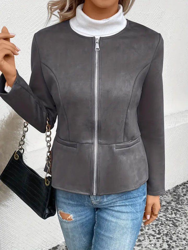 Thalia – Roksana Jacket With Zipper