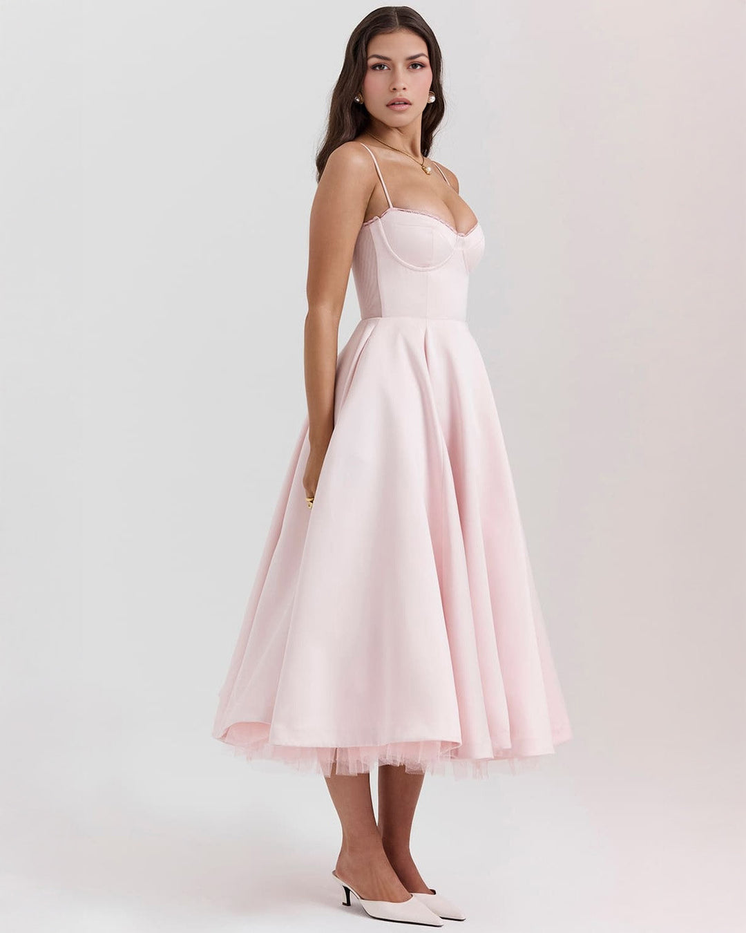 Ophira - Classy Corset Midi Dress