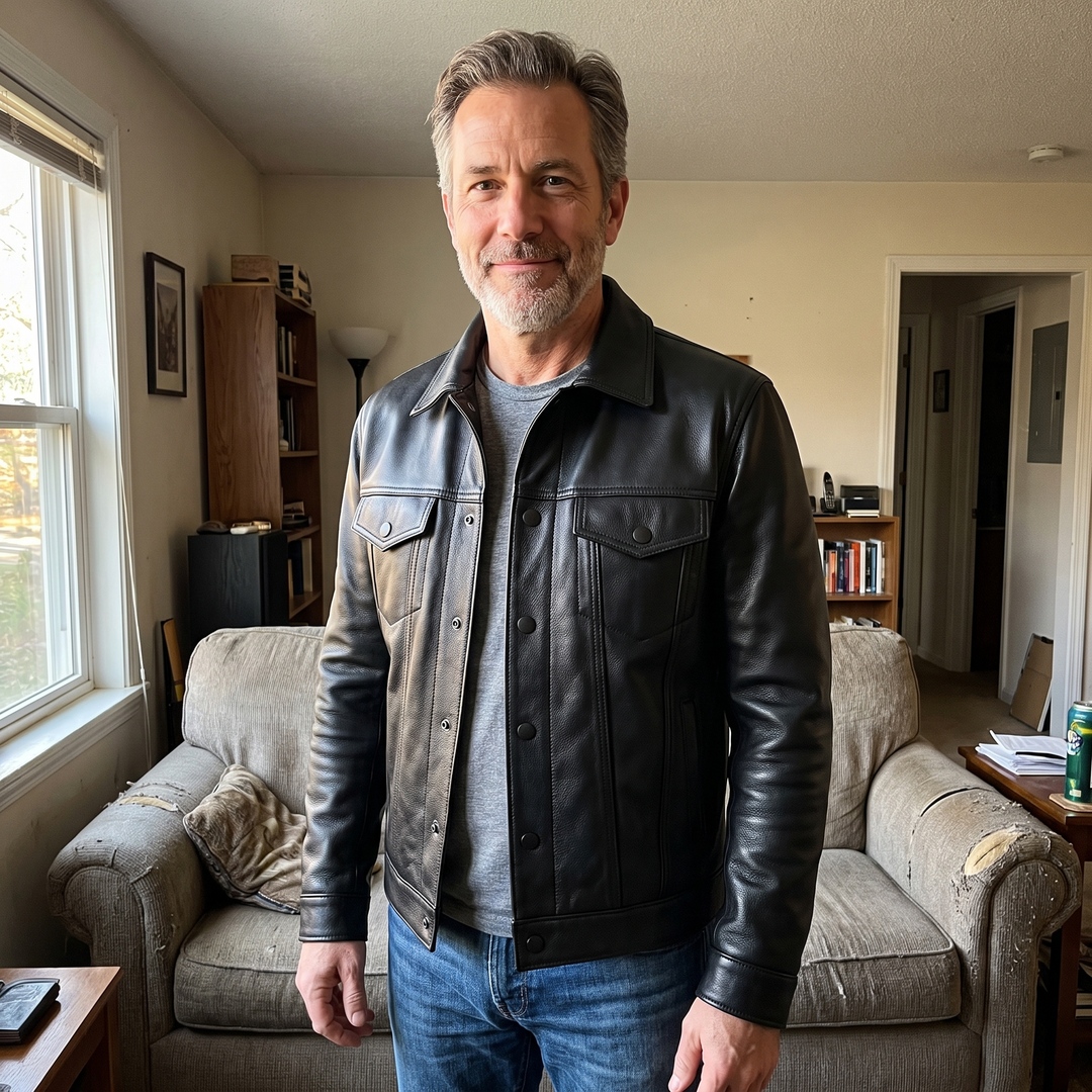 Ridge | Classic Style Leather Rider Jacket